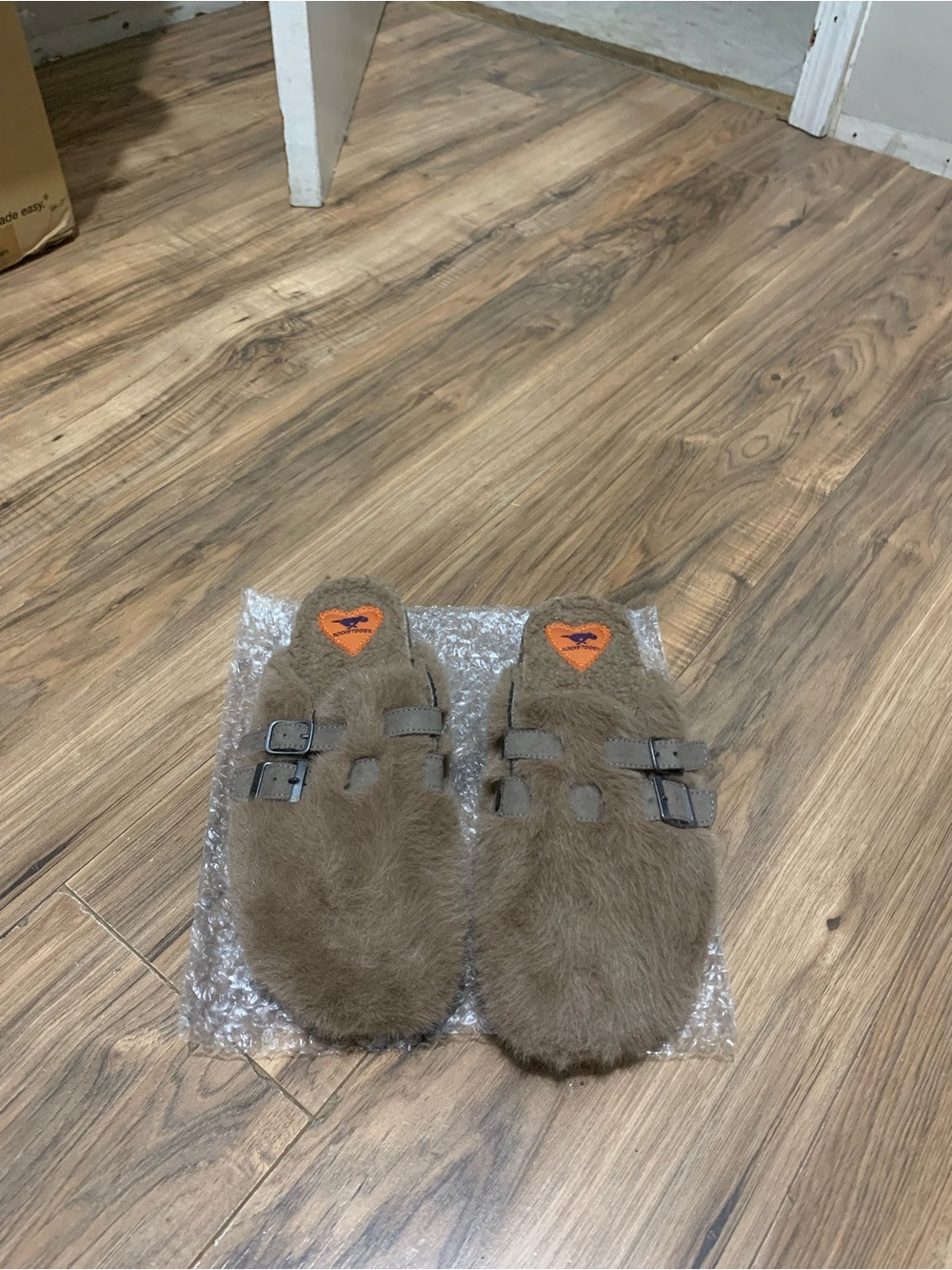 Rocket Dog Brown Fuzzy Clogs